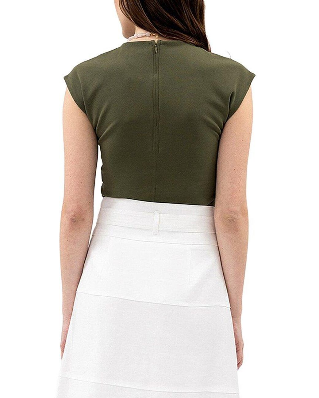 Tanya Taylor Green Betty Top