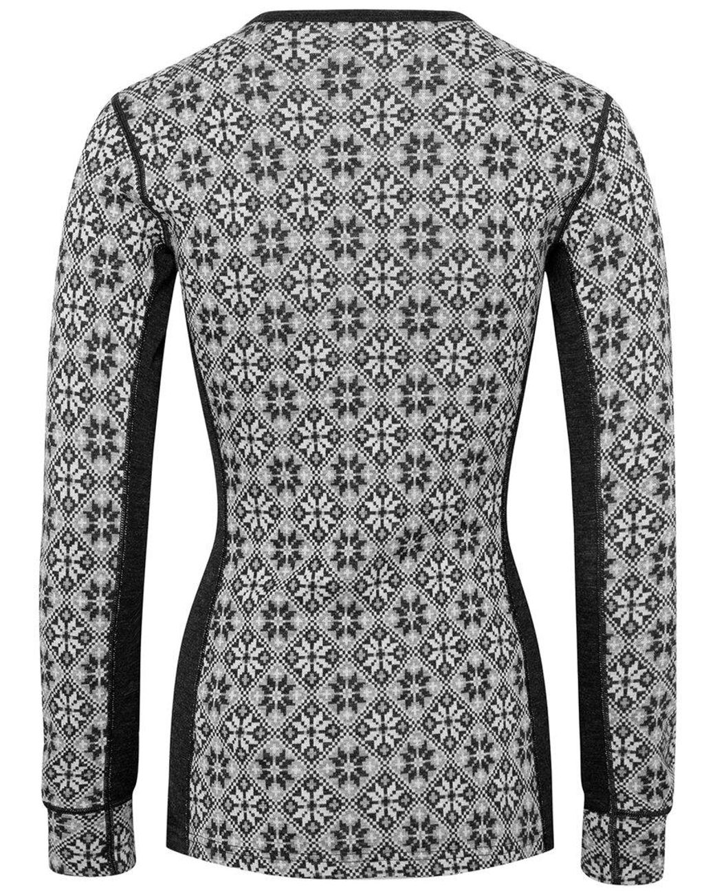 Kari Traa Gray Rose Wool Base Layer Top