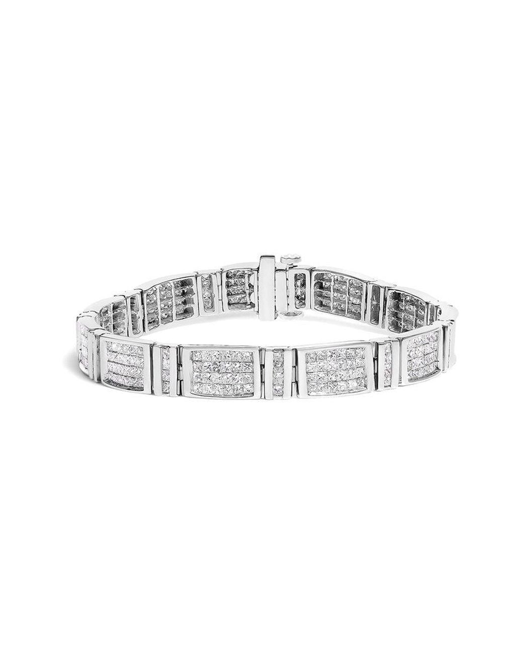 Haus of Brilliance White 14K.00 Ct. Tw. Diamond Link Bracelet