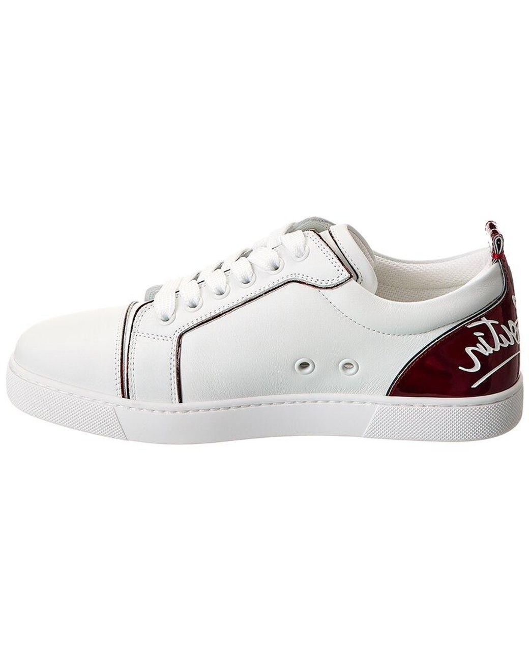 Christian Louboutin White Fun Louise Junior Leather Sneaker
