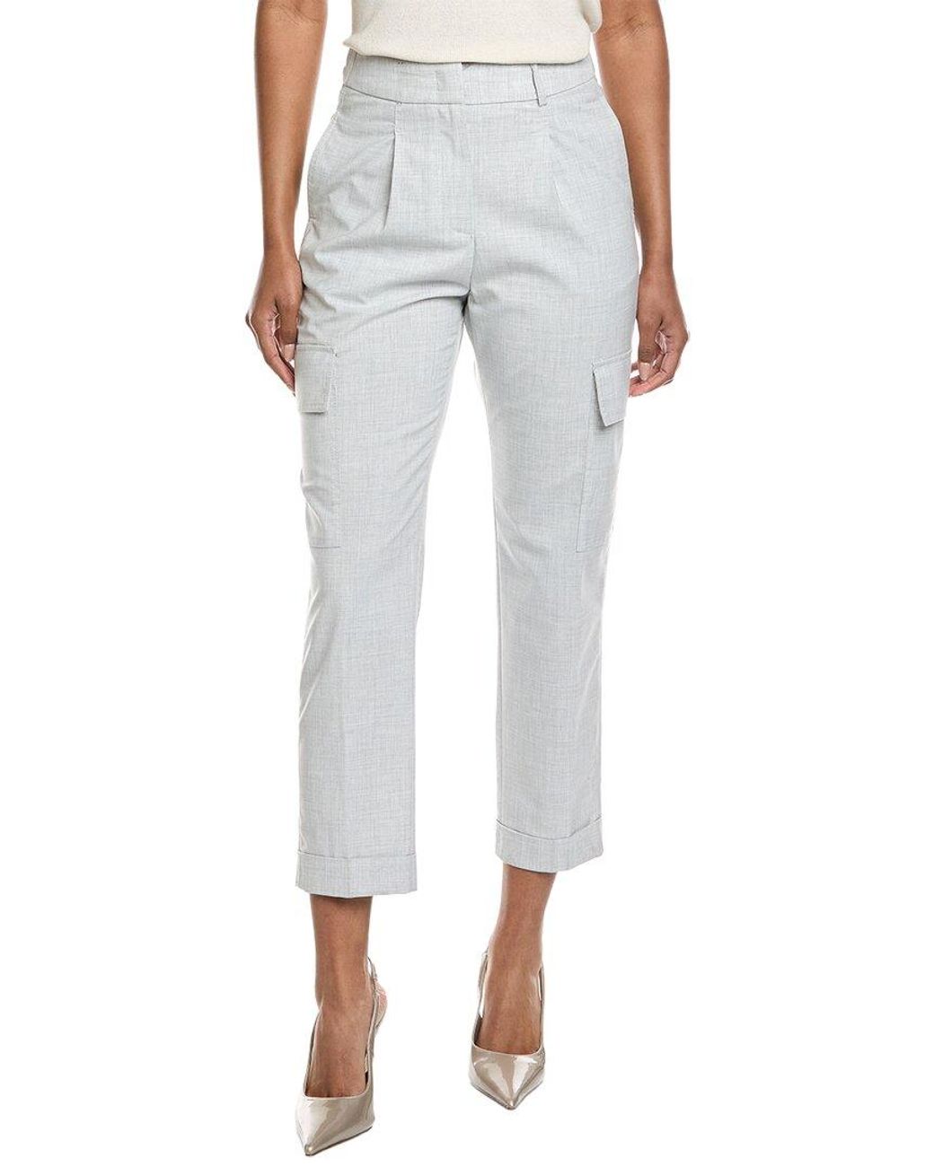 Peserico Gray Cargo Pant