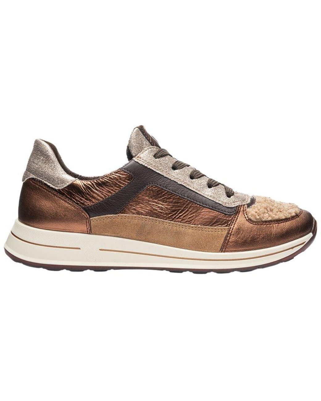 Ara Natural Obsidian Suede & Leather Sneaker