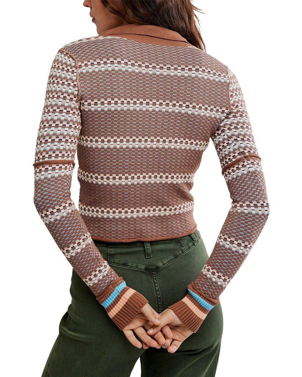 Free People Red Wtf Level Up Sweater