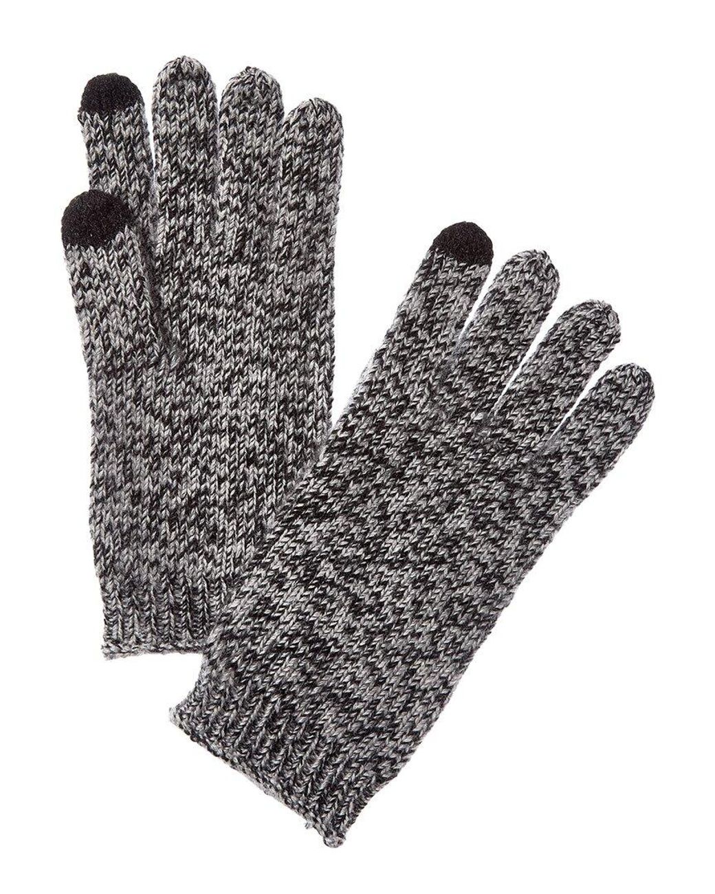 Sofiacashmere Gray Sofiacashmere Marl Texting Cashmere Glove