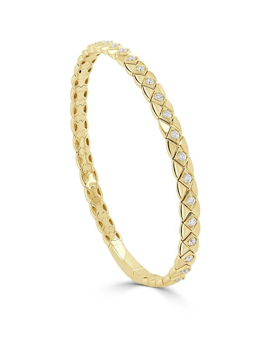 Sabrina Designs Metallic 14K 0.54 Ct. Tw. Diamond Flexible Stackable Bangle