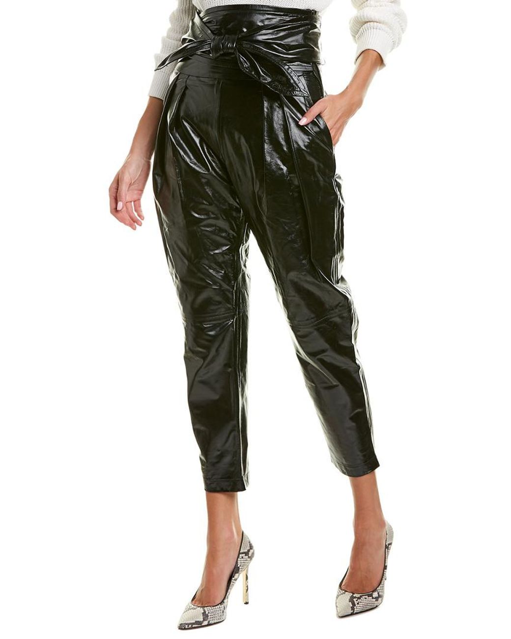 IRO Dakota Leather Pant in Black | Lyst