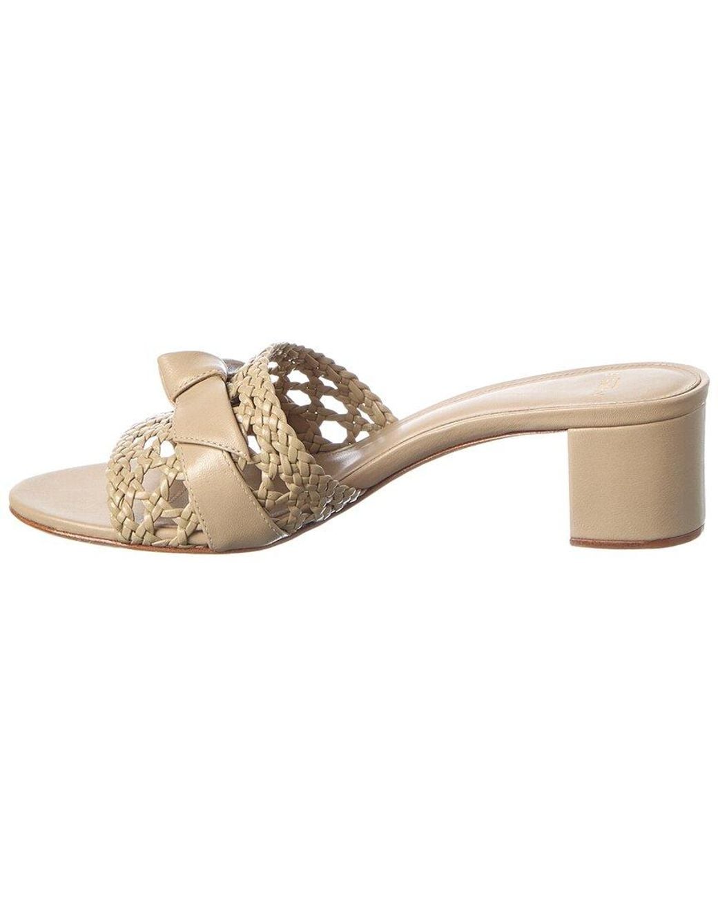 Alexandre Birman Natural Clarita Tresse Leather Sandal