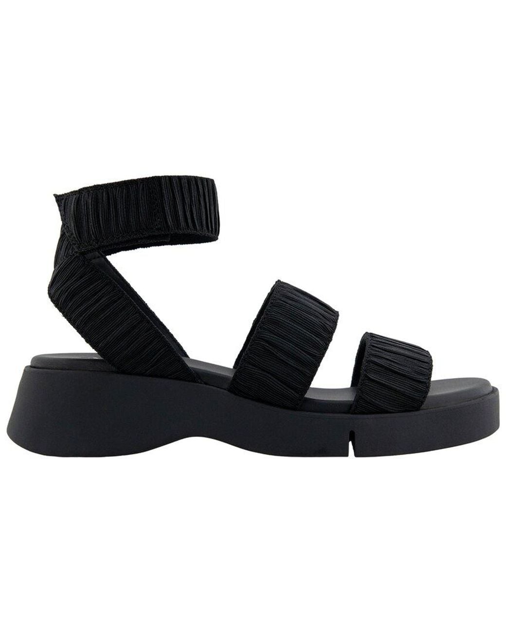 Aerosoles Black Fiona Flat Sandal