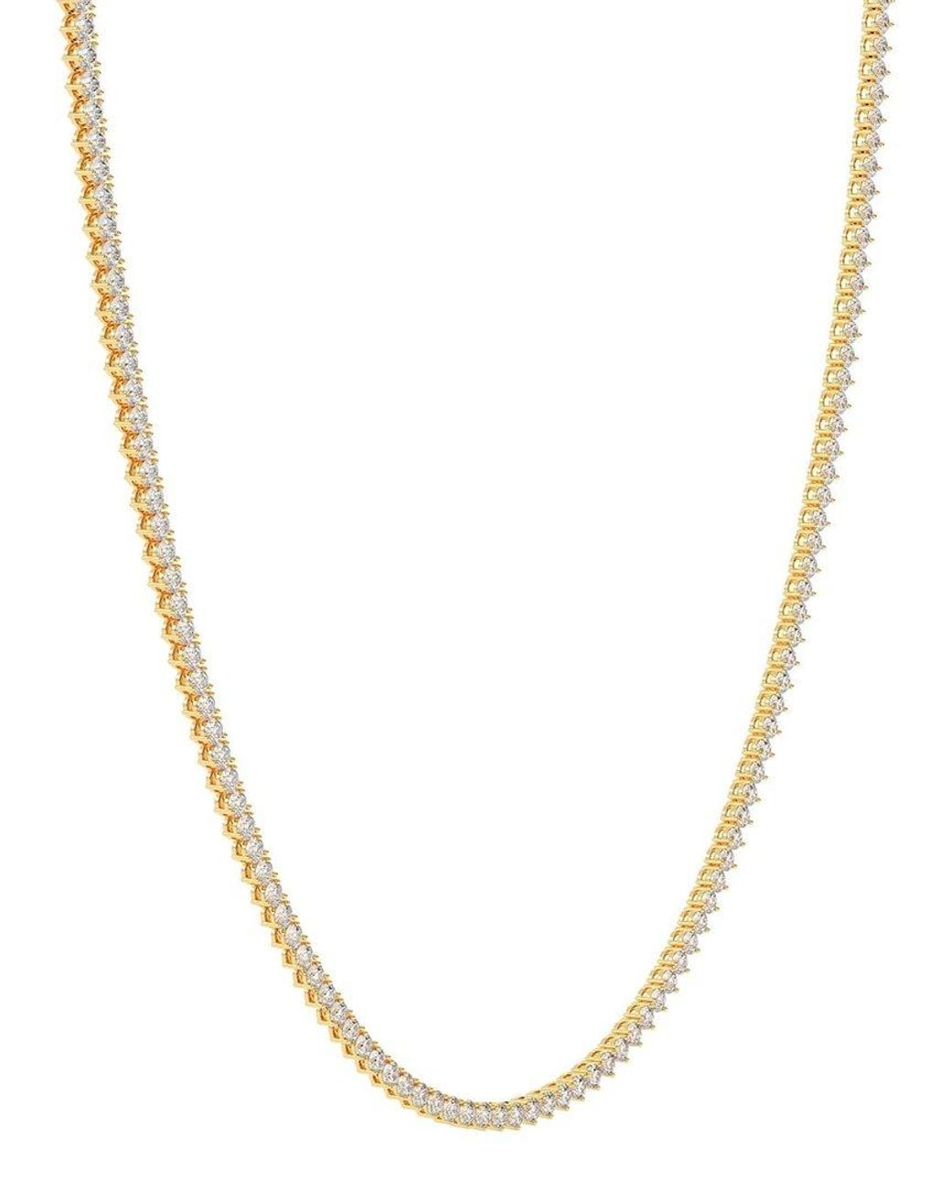 Lab Grown Diamonds White 14K 3.00 Ct. Tw. Lab-Grown Diamond Tennis Necklace