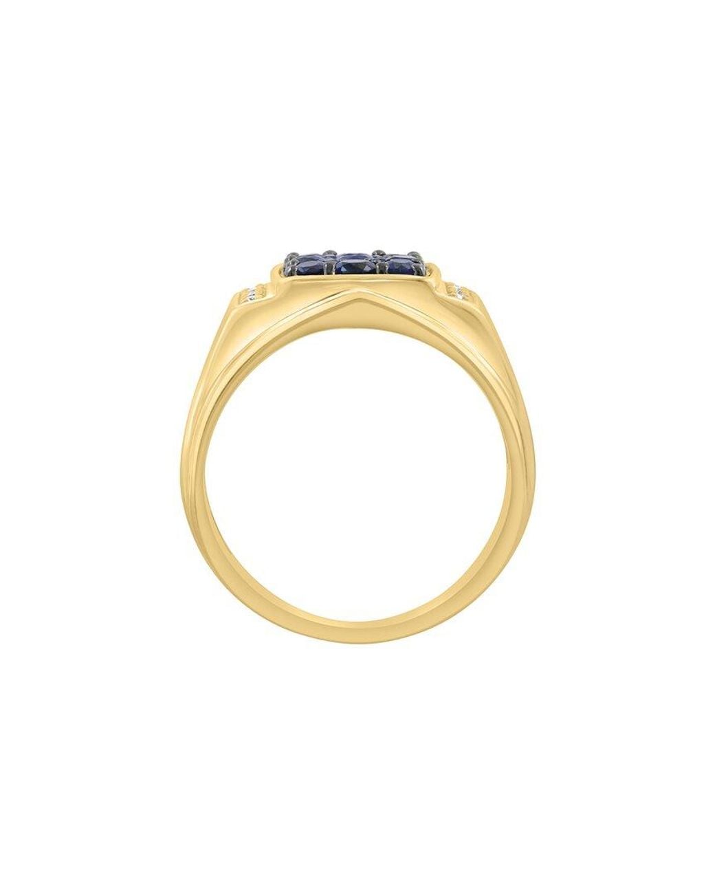Effy Fine Jewelry Blue 14K 1.21 Ct. Tw. Diamond & Sapphire Ring