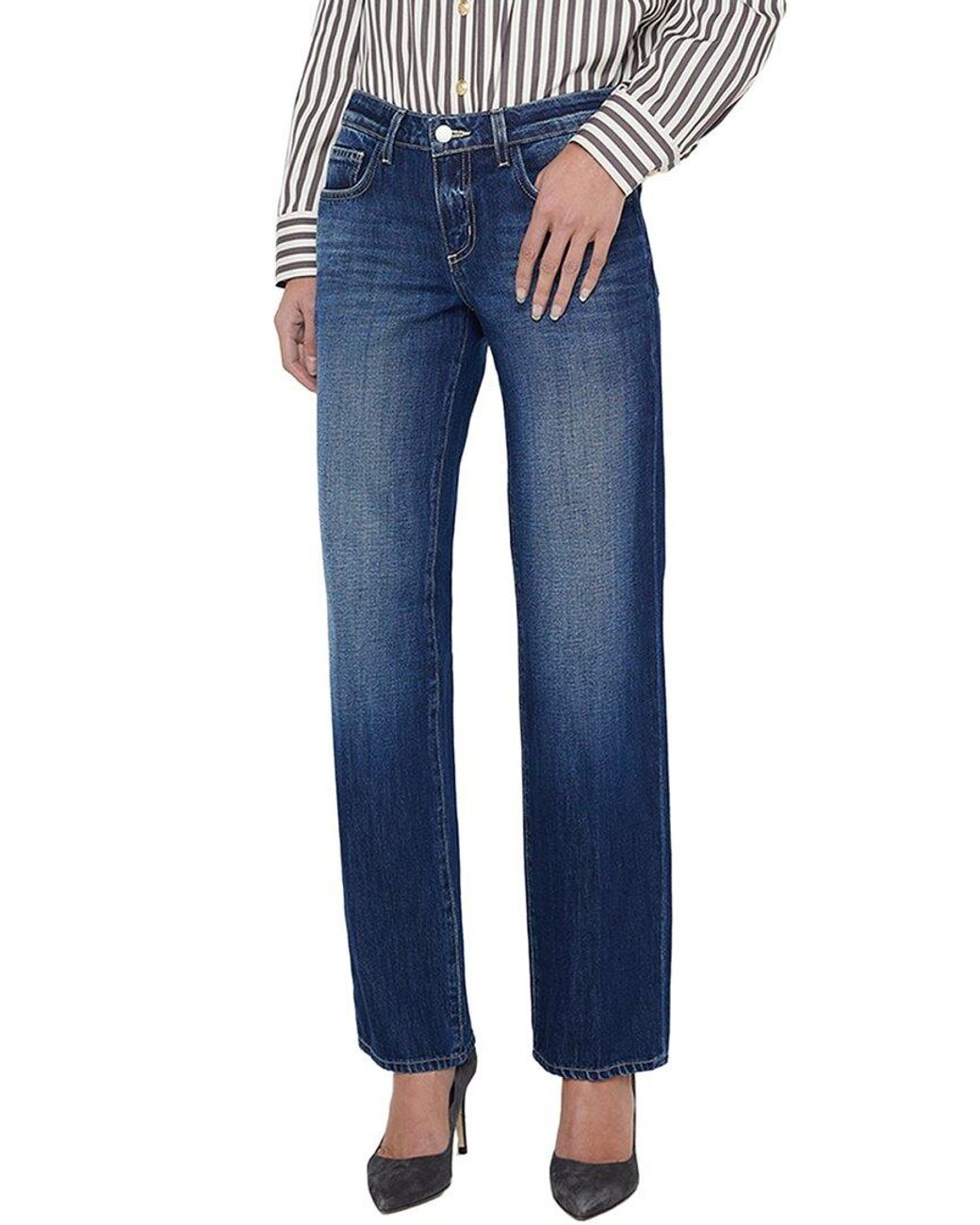 L'Agence Blue Tatum Low-Rise Trenton Stovepipe Jean