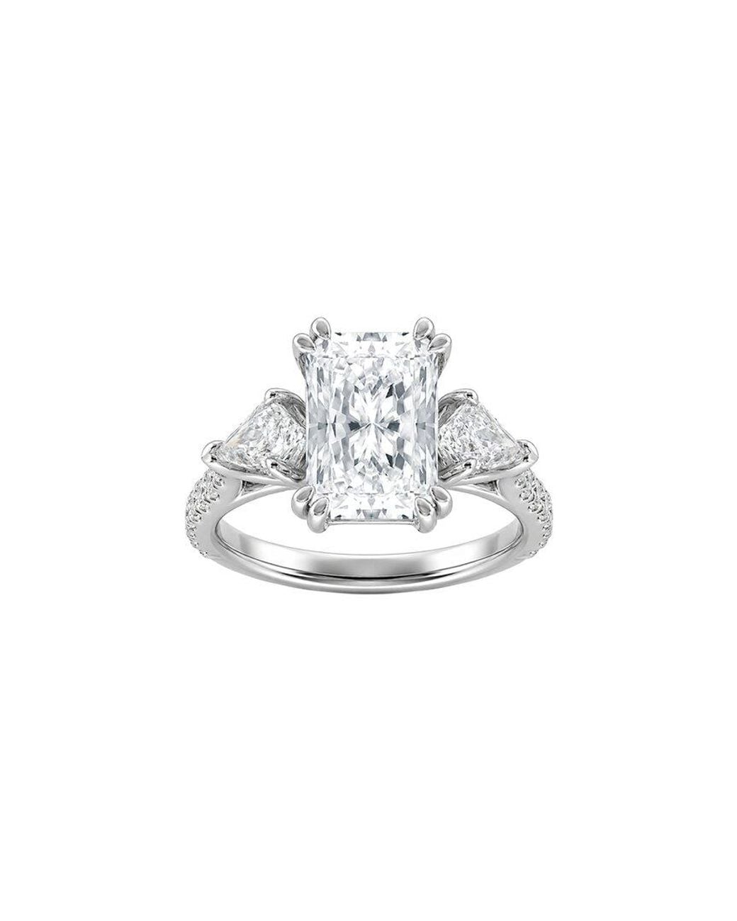 Lab Grown Diamonds White 14K 6.40 Ct. Tw. Lab-Grown Diamond Engagement Ring