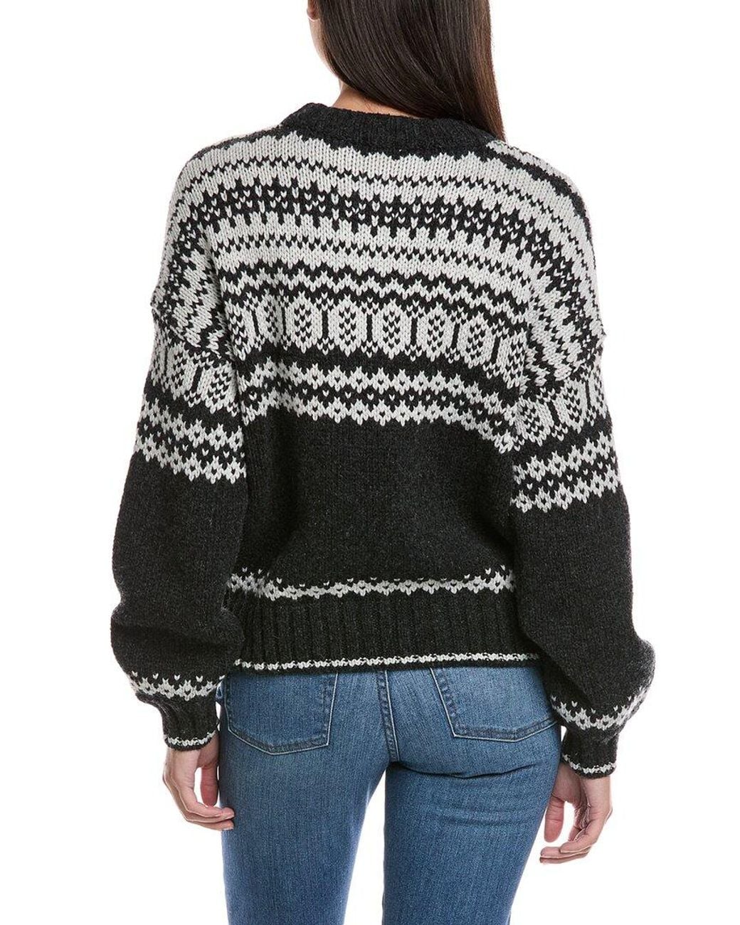 Faherty Brand Black Willow Creek Wool-Blend Sweater