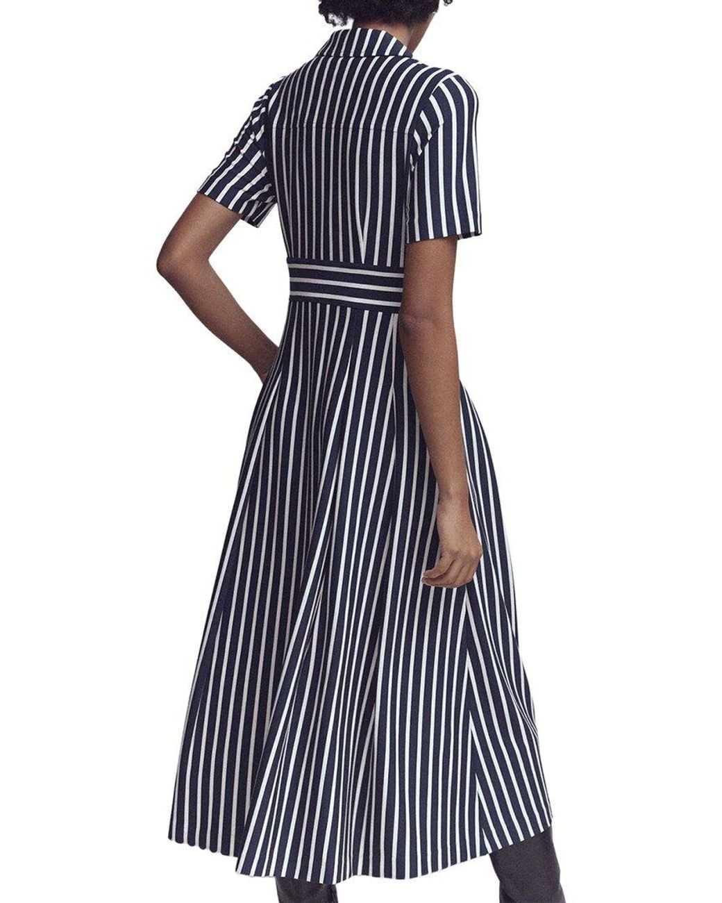 Boden Blue Bridget Ponte Shirt Dress