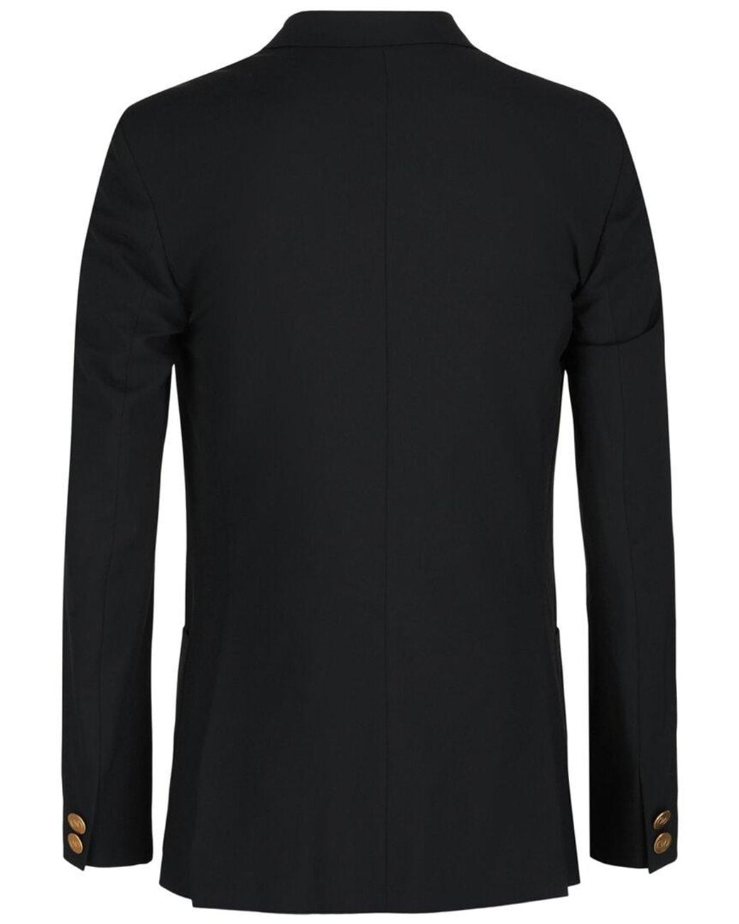 Valentino Black Double-Breasted Wool-Blend Jacket for men
