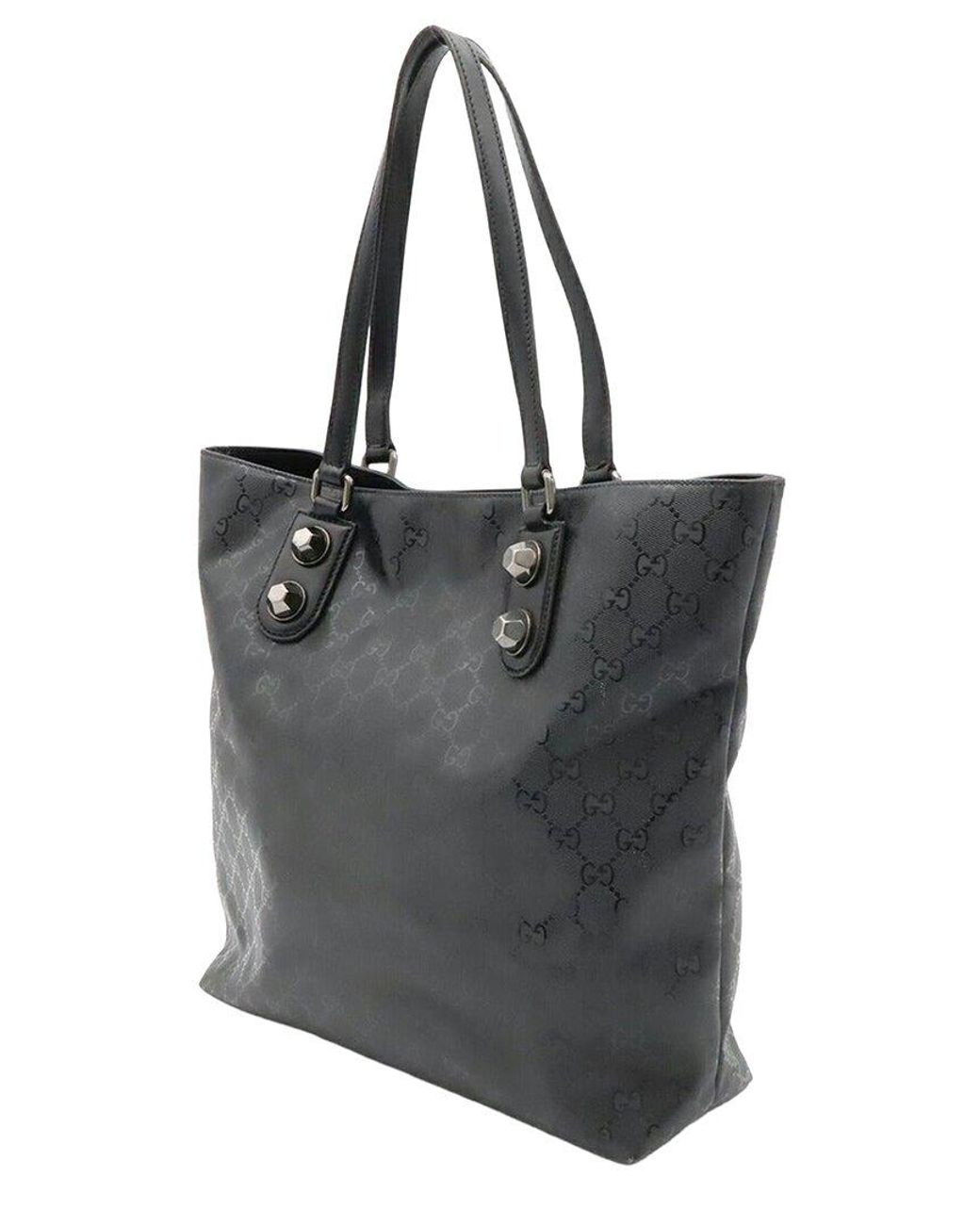Gucci Black Gg Imprime Tote (Authentic Pre-Loved)