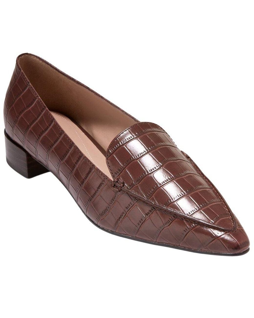 Cole Haan Brown Beatrice Leather Loafer