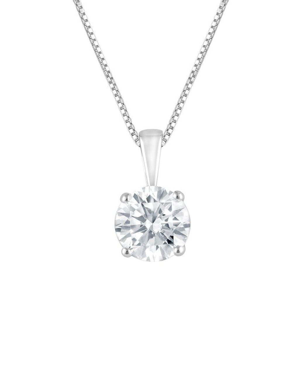 Lab Grown Diamonds White 1.00 Ct. Tw. Lab-Grown Diamond Pendant Necklace