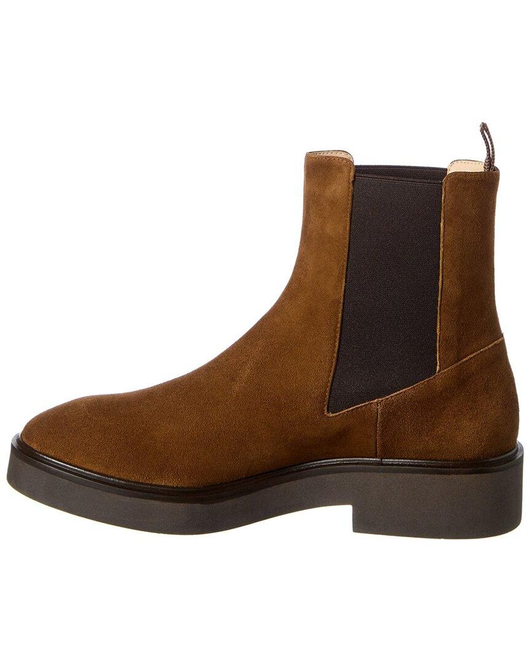 Stuart Weitzman Henley Suede Chelsea Boot in Brown Lyst