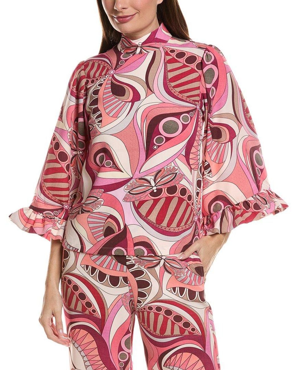 tyler boe Red Sarah Knit Tucci Capelet Top
