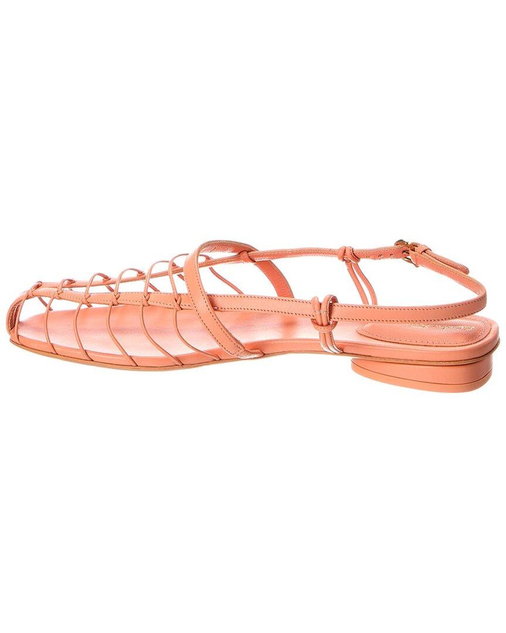 Ferragamo Pink Shay Leather Sandal