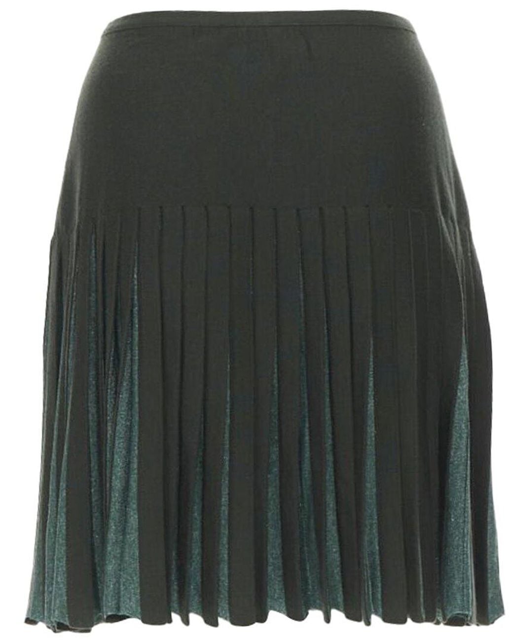 Alaïa Green Alaïa Pleated Wrap Flared Skirt, Size Fr (Authentic Pre-Loved)