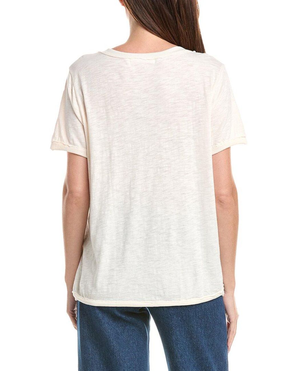 Project Social T White Knock Out V-Neck T Shirt