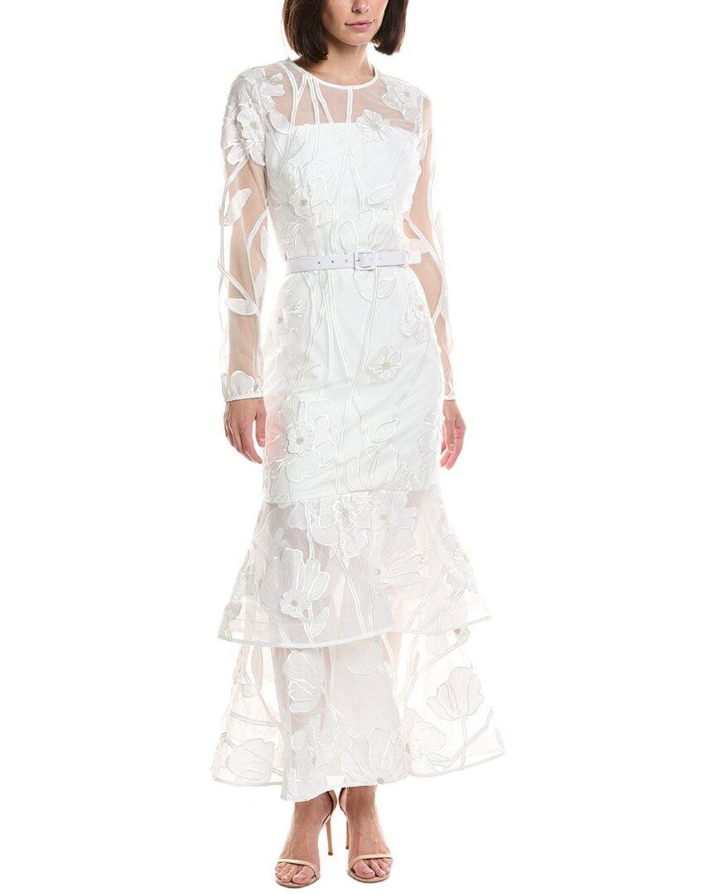 MILLY White Anna Maxi Dress
