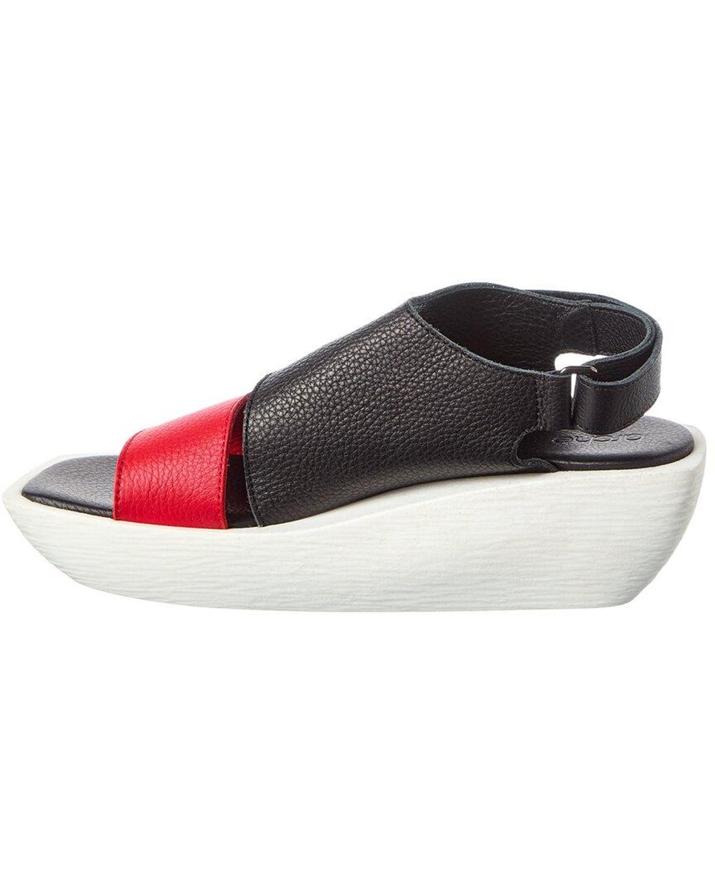 Arche Red Gimkys Leather Sandal