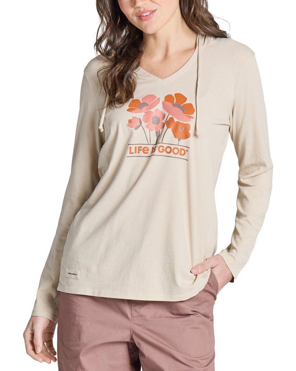 Life Is Good. Natural Crusher Lite T-Shirt