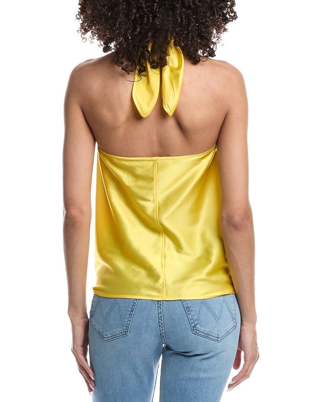 Ramy Brook Yellow Silk-Blend