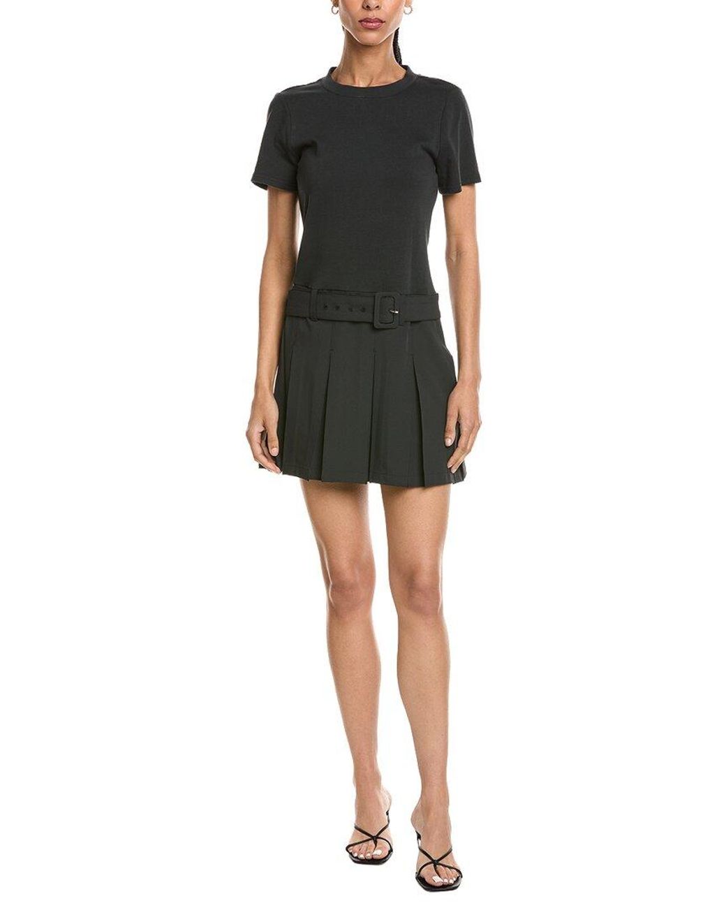 Cinq À Sept Black Helen Belted Mini Dress