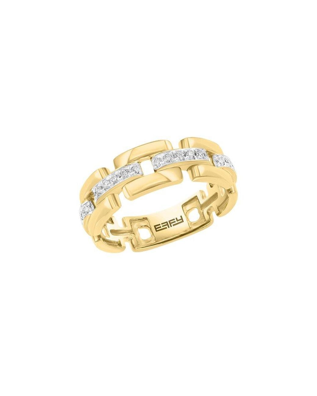 Effy Fine Jewelry Metallic 14K 0.22 Ct. Tw. Diamond Ring