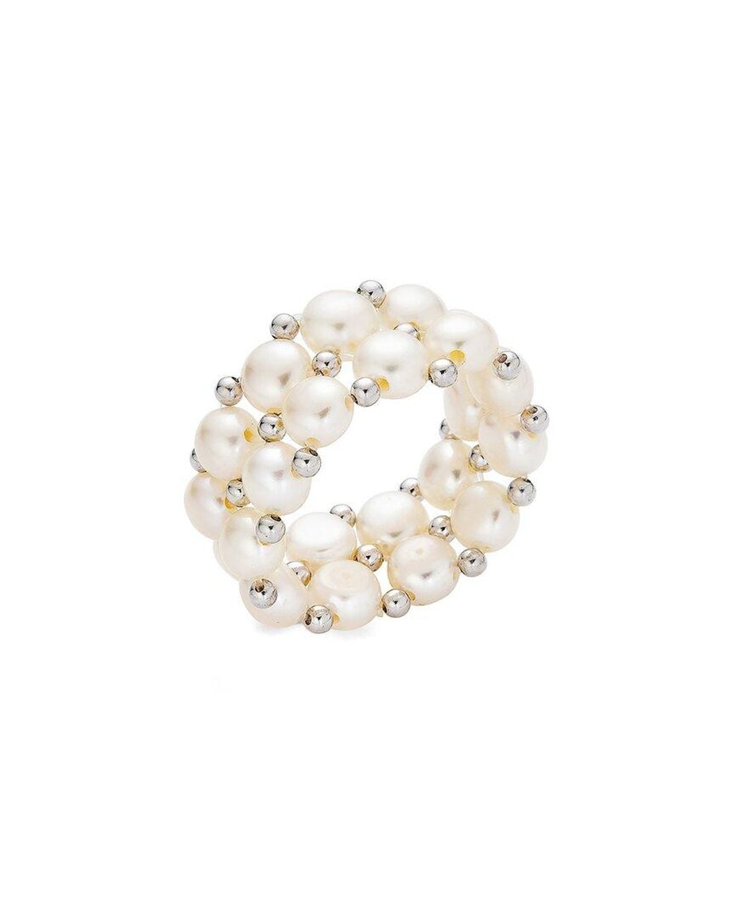 Belpearl White 5Mm Pearl Ring