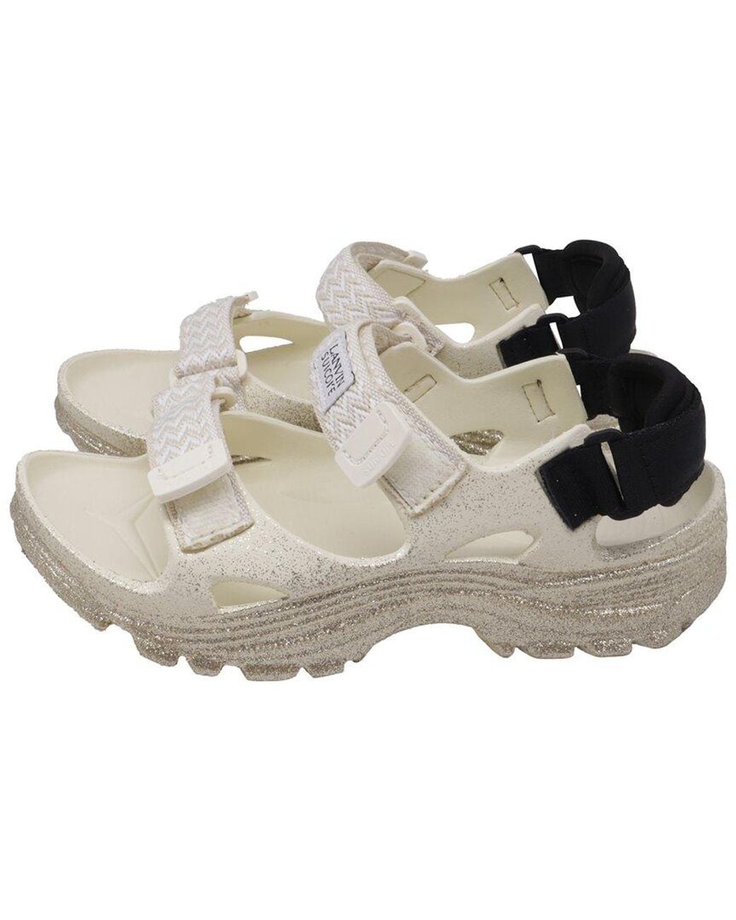 Lanvin White Rubber X Suicoke Wake Curb Lnv Sandal (Authentic Pre-Loved)