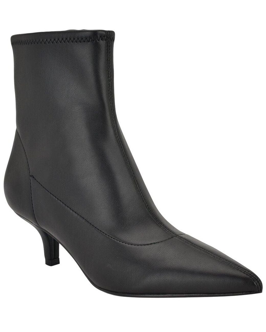 Nine West Black Tabbie3 Leather Bootie