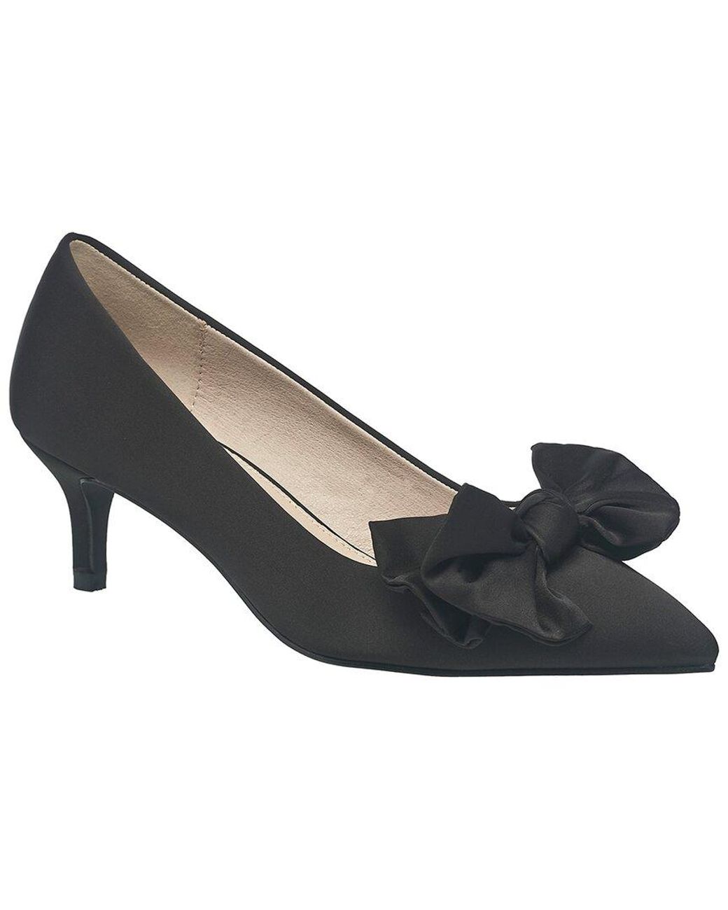 French Connection Black Ladies Hayleybow Kitten Heel