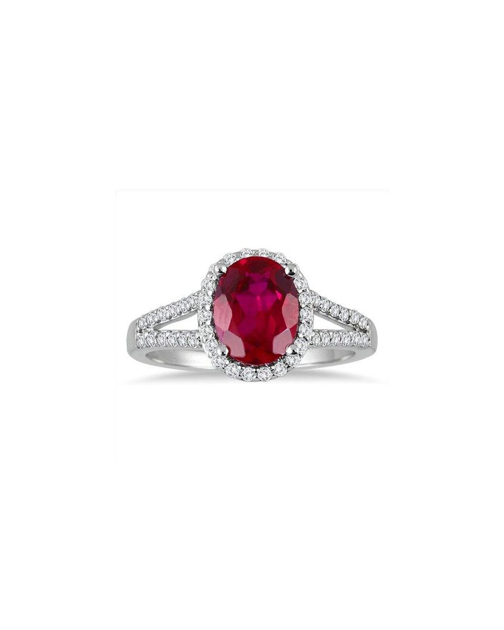 Gem Spark Pink 14K 2.50 Ct. Tw. Diamond & Ruby Ring
