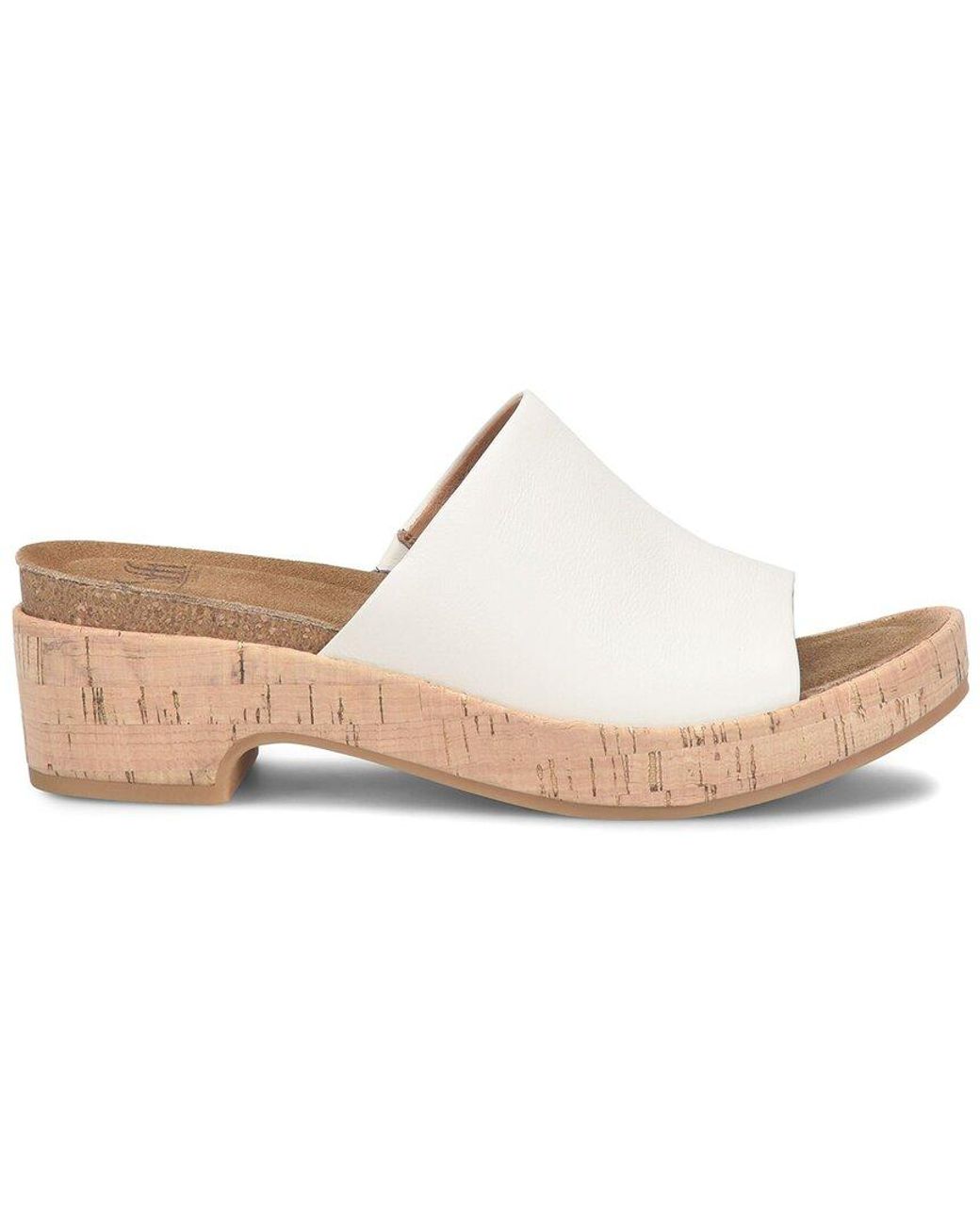 Söfft White Cass Leather Sandal
