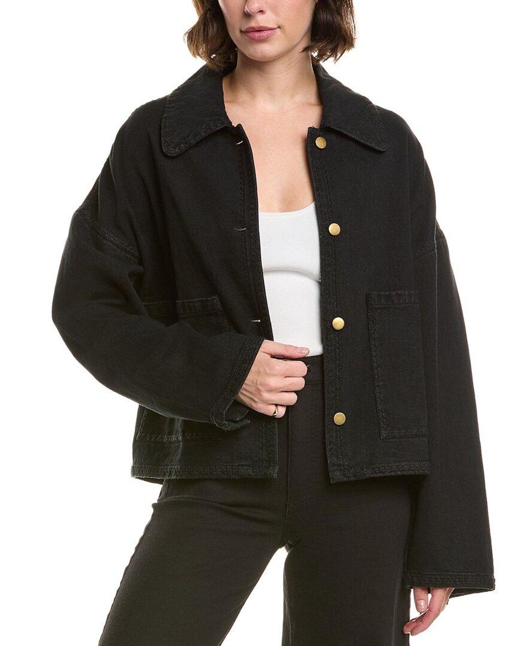 Ensley Denim Jacket - Black Denim main image 1