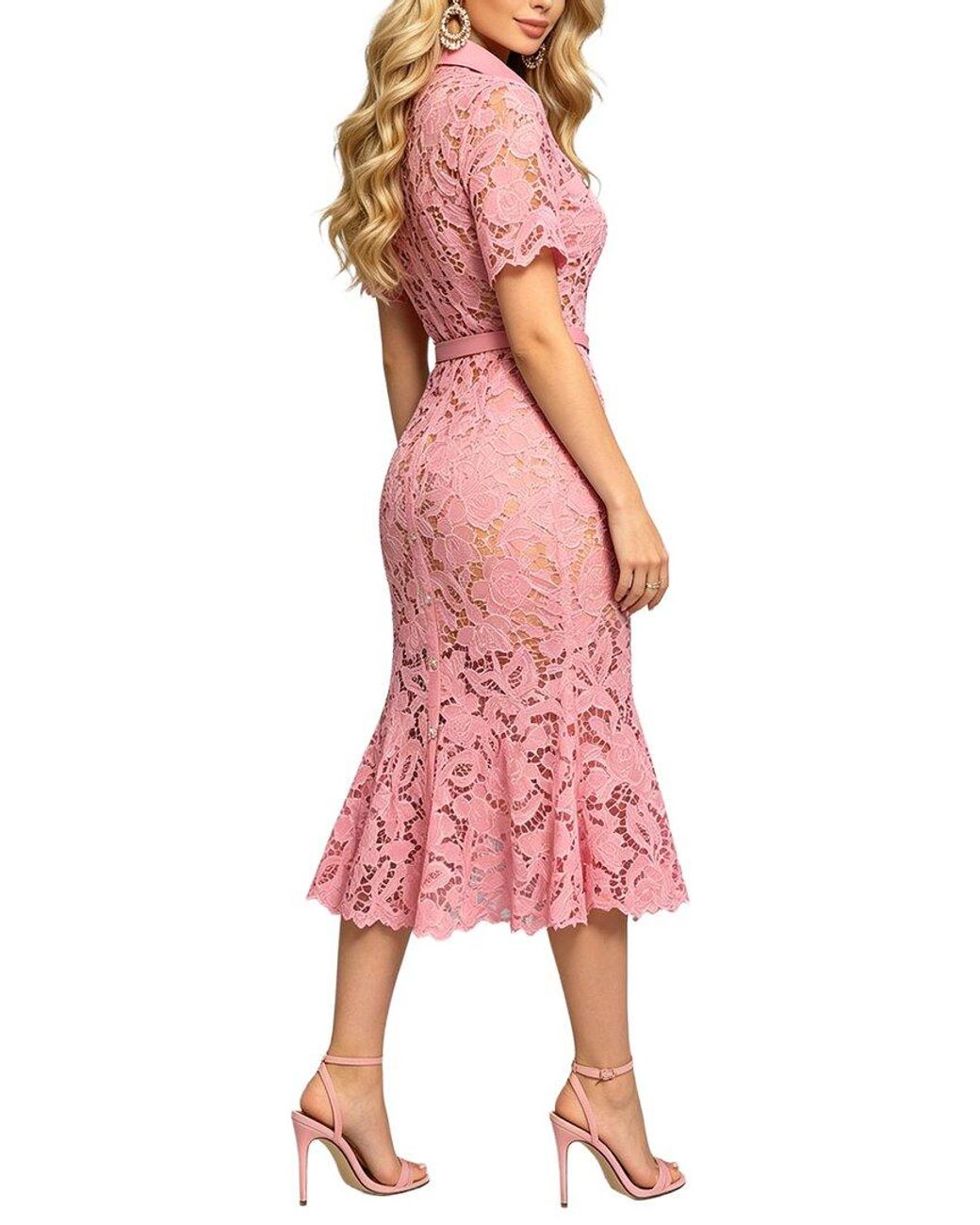 Kaimilan Red Midi Dress