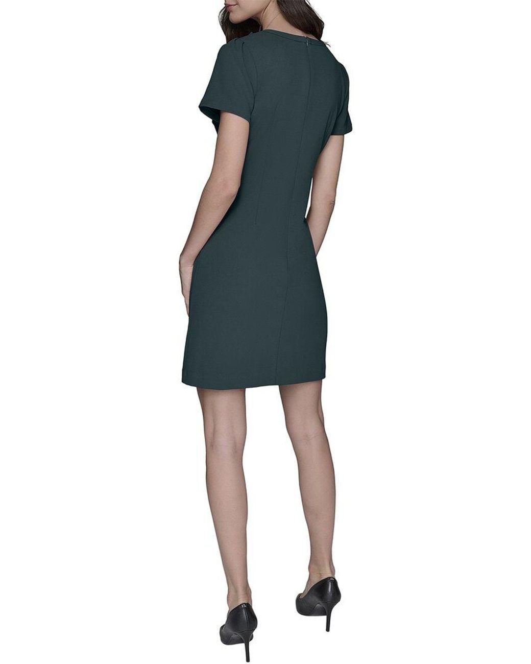 Karl Lagerfeld Blue Scuba A-Line Dress