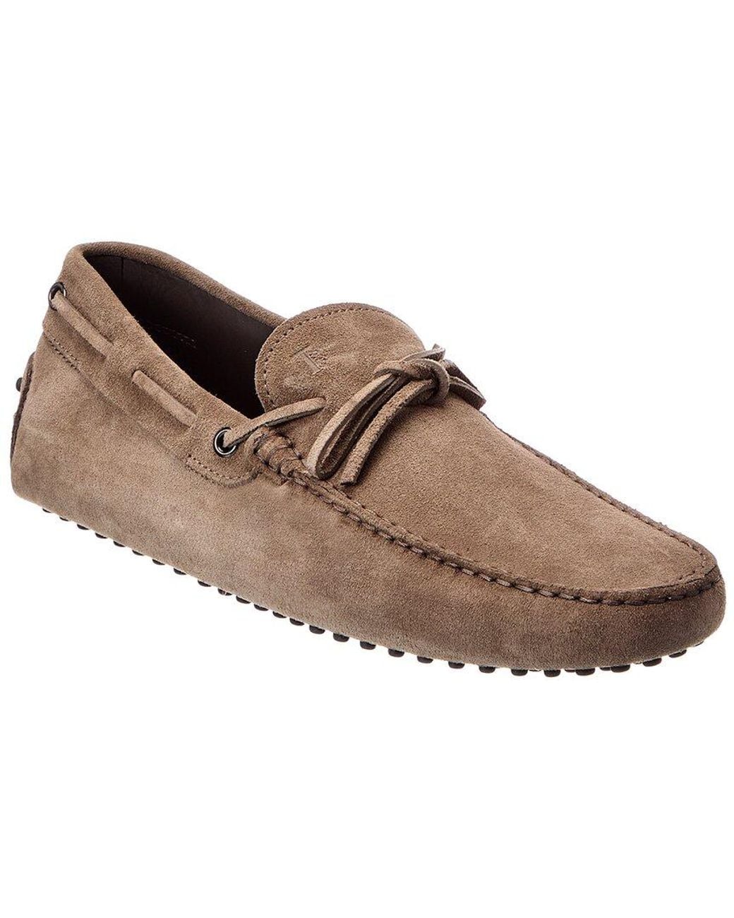 Tod's Brown Suede Driver for men