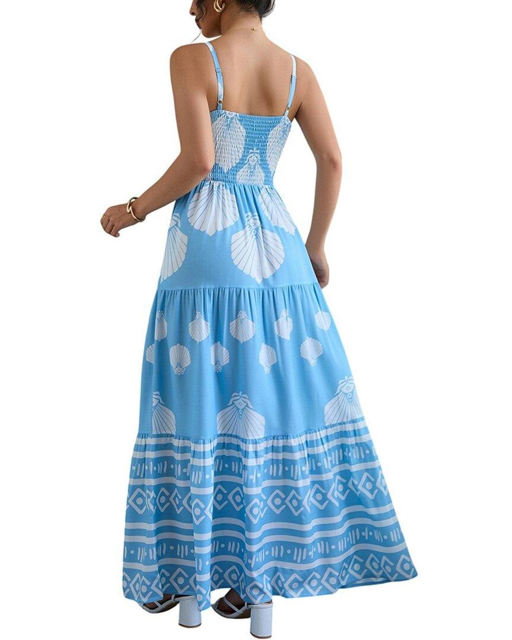 Silvia Rufino Blue Maxi Dress