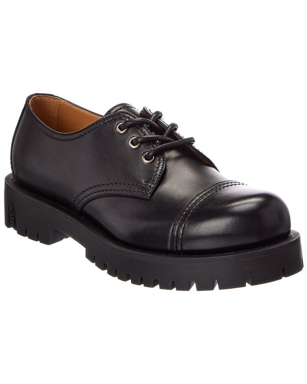 Dior Black Leather Derby Shoe for men