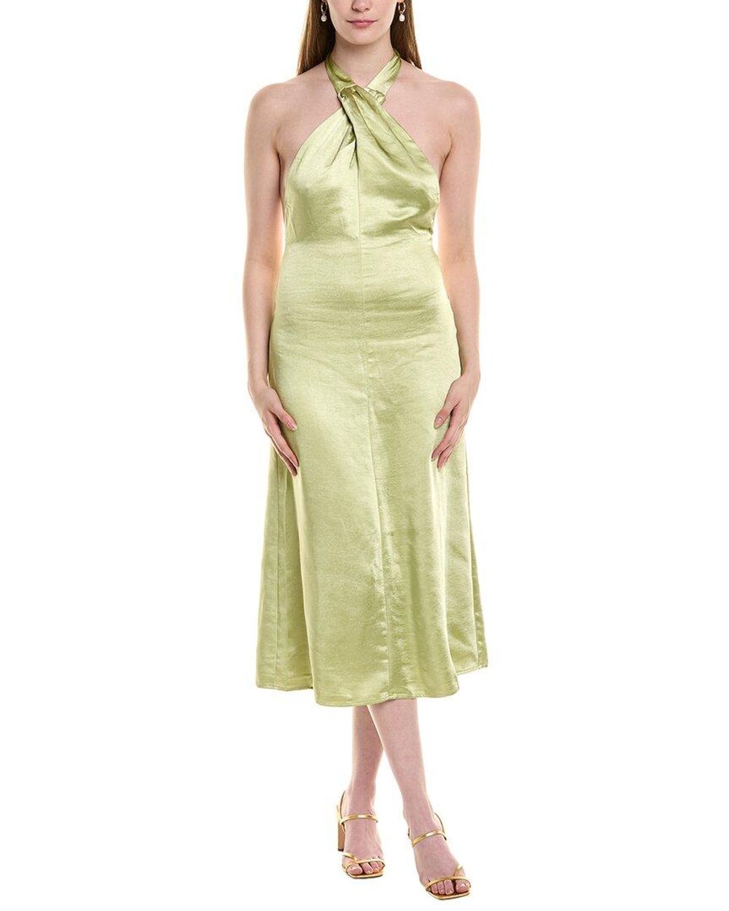 JLuxe Green Halter Midi Dress