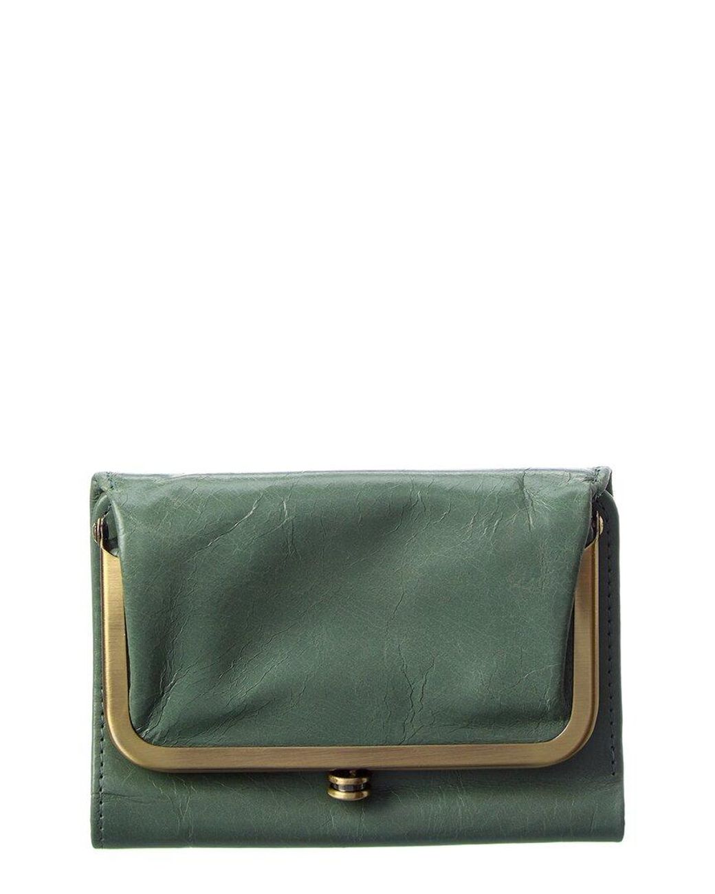 Hobo International Robin Leather French Wallet in Green | Lyst
