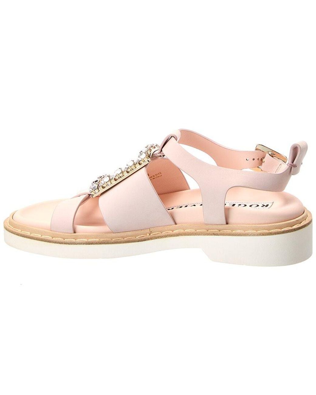 Roger Vivier Pink Leather Sandal