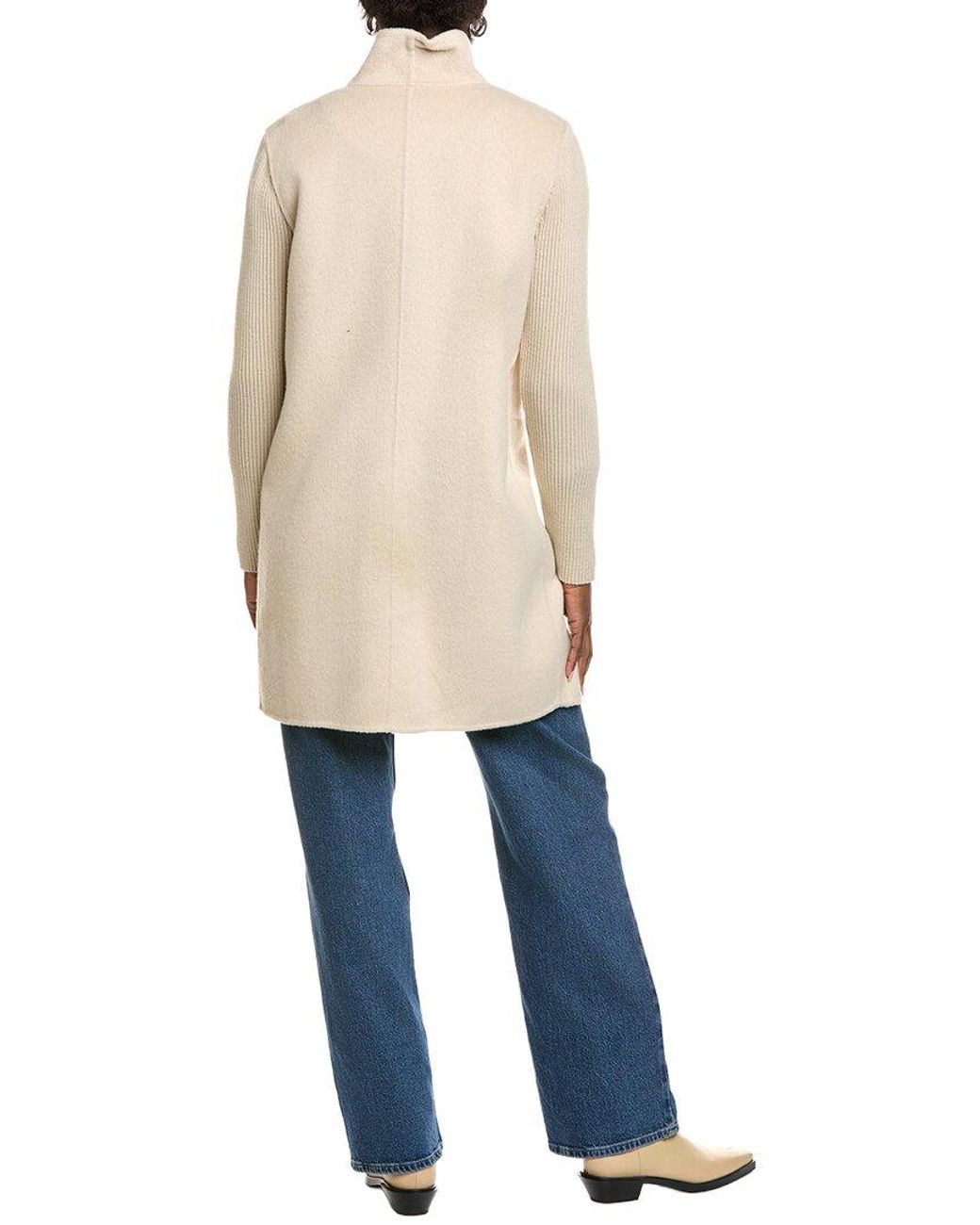 Kenneth Cole Natural Double Face Wool-Blend Coat