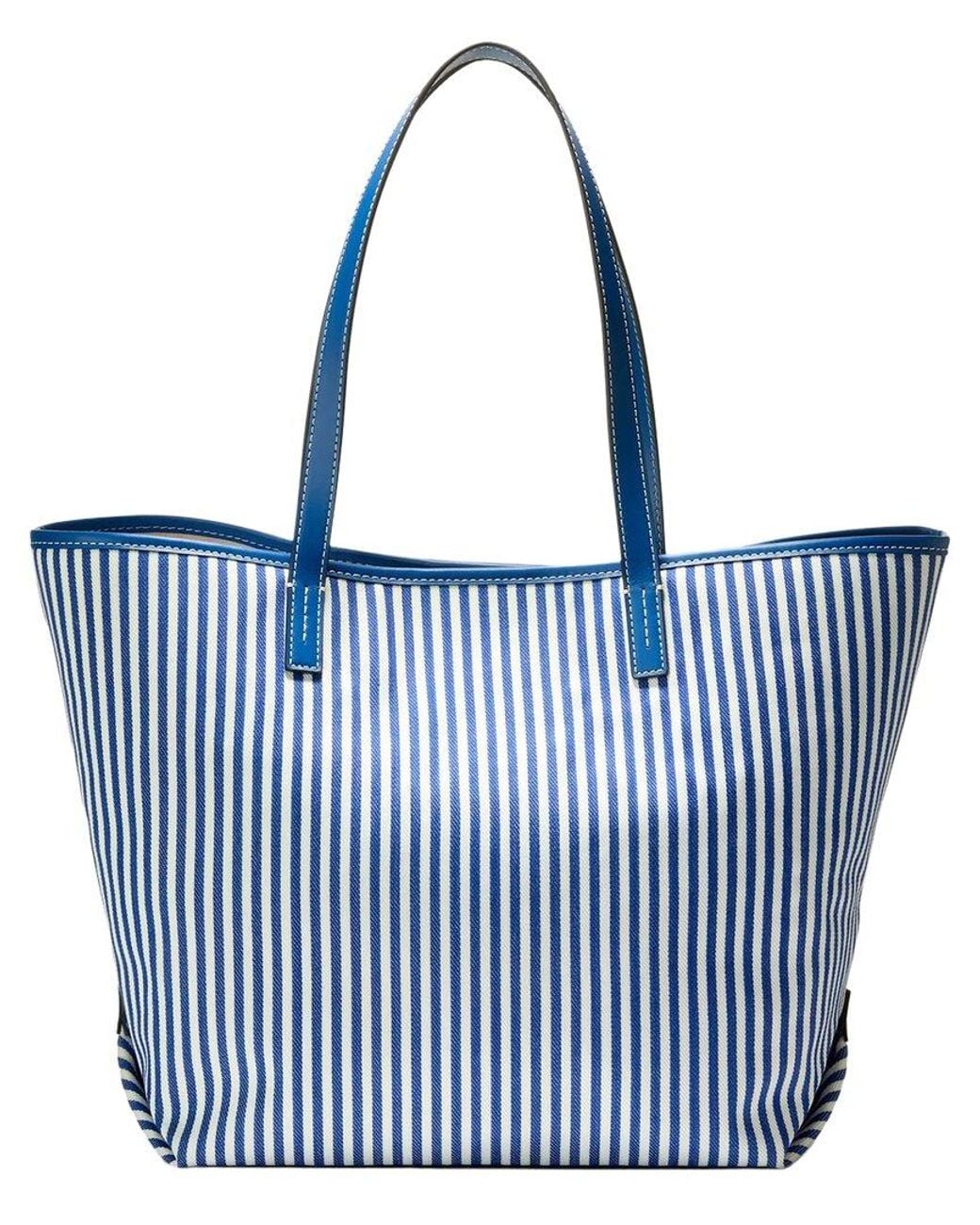 Cole Haan Blue Nantucket Canvas Tote